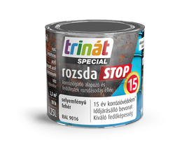 Trinát Special rozsdaSTOP selyemfényű korróziógátló alapozó és fedőfesték Trinát Special rozsdaSTOP selyemfényű korróziógátló alapozó és fedőfesték