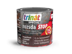 Trinát Special rozsdaSTOP magasfényű korróziógátló alapozó és fedőfesték Trinát Special rozsdaSTOP magasfényű korróziógátló alapozó és fedőfesték