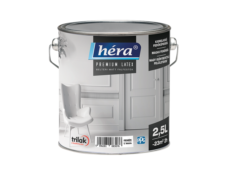 Héra Prémium Latex beltéri falfesték 2,5 L