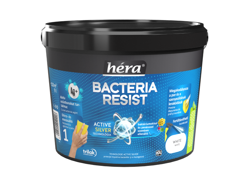 Héra Bacteria Resist baktériumokkal és penésszel szemben ellenálló beltéri falfesték