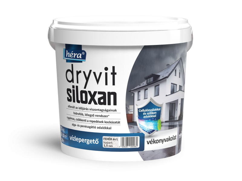 Héra Dryvit Siloxan vízlepergető kapart vékonyvakolat 1,5MM