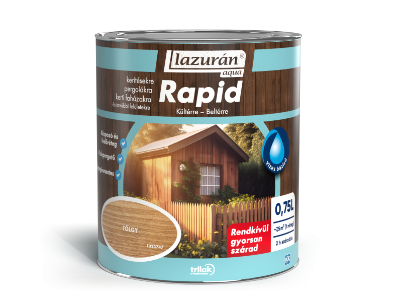 Lazurán aqua rapid vizes vékonylazúr