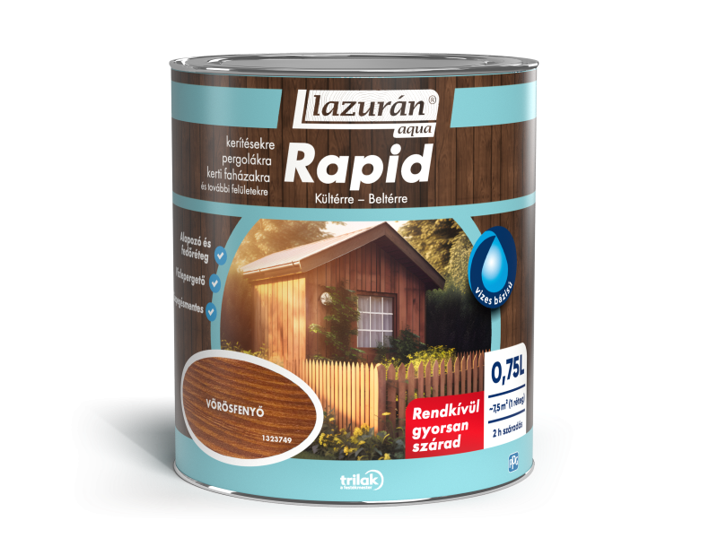 Lazurán aqua rapid vizes vékonylazúr