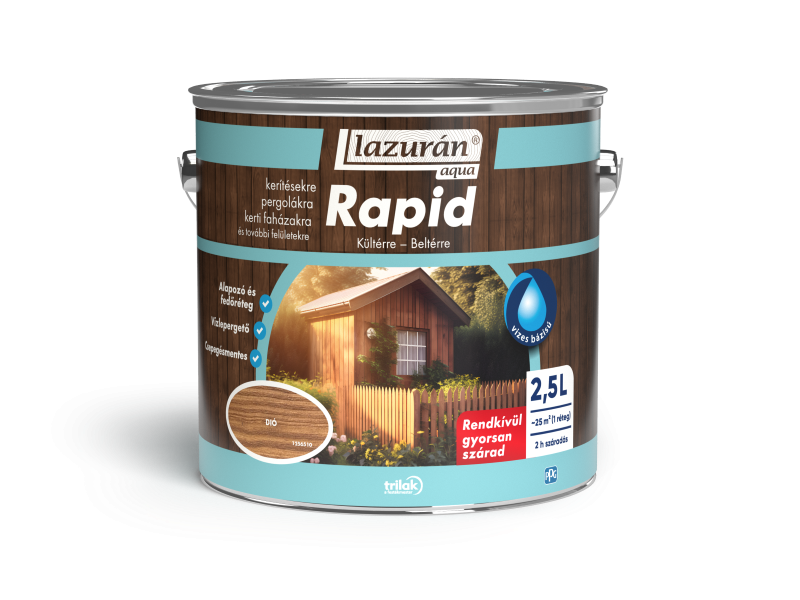 Lazurán aqua rapid vizes vékonylazúr