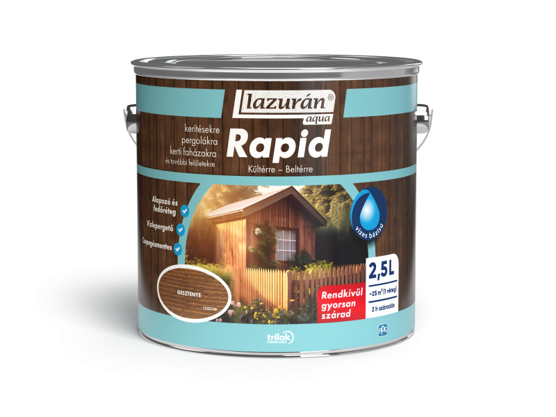 Lazurán aqua rapid vizes vékonylazúr
