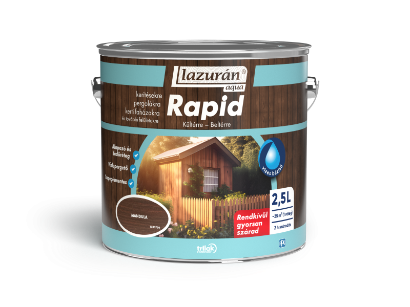 Lazurán aqua rapid vizes vékonylazúr