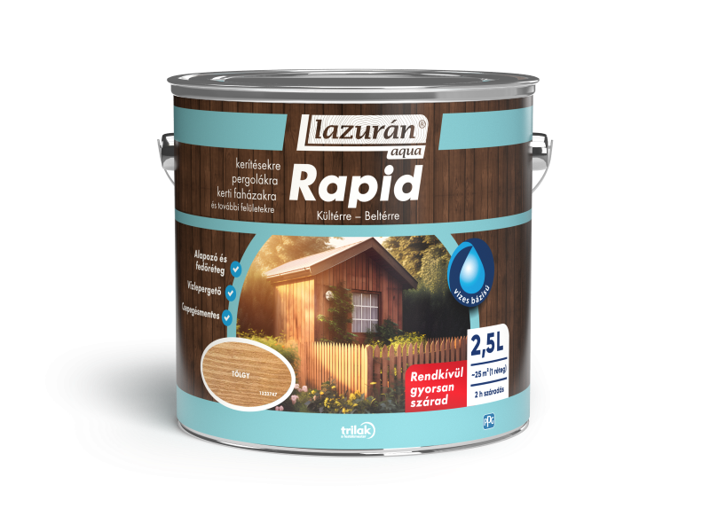 Lazurán aqua rapid vizes vékonylazúr