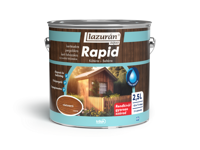 Lazurán aqua rapid vizes vékonylazúr