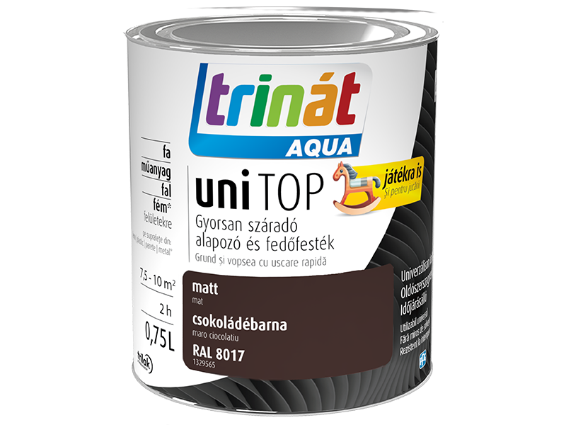 Trinát Aqua uniTOP matt gyorsan száradó alapozó és fedőfesték