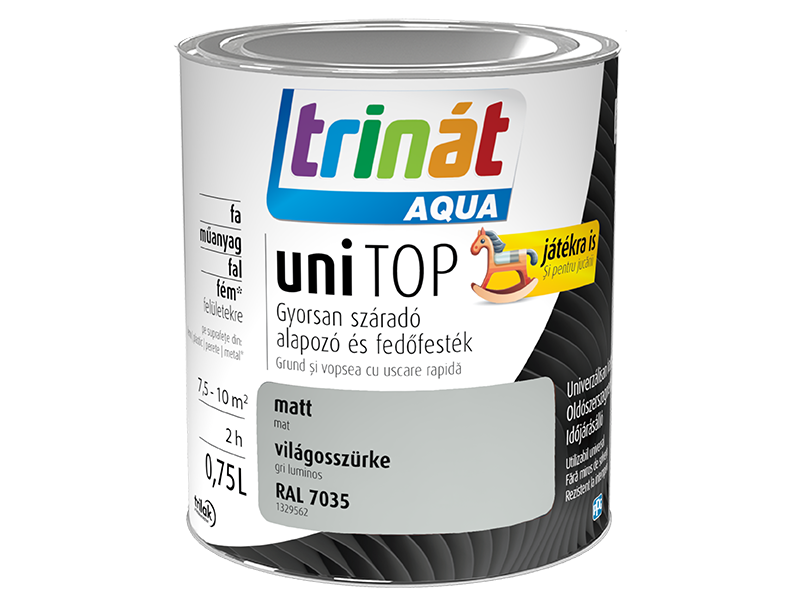 Trinát Aqua uniTOP matt gyorsan száradó alapozó és fedőfesték