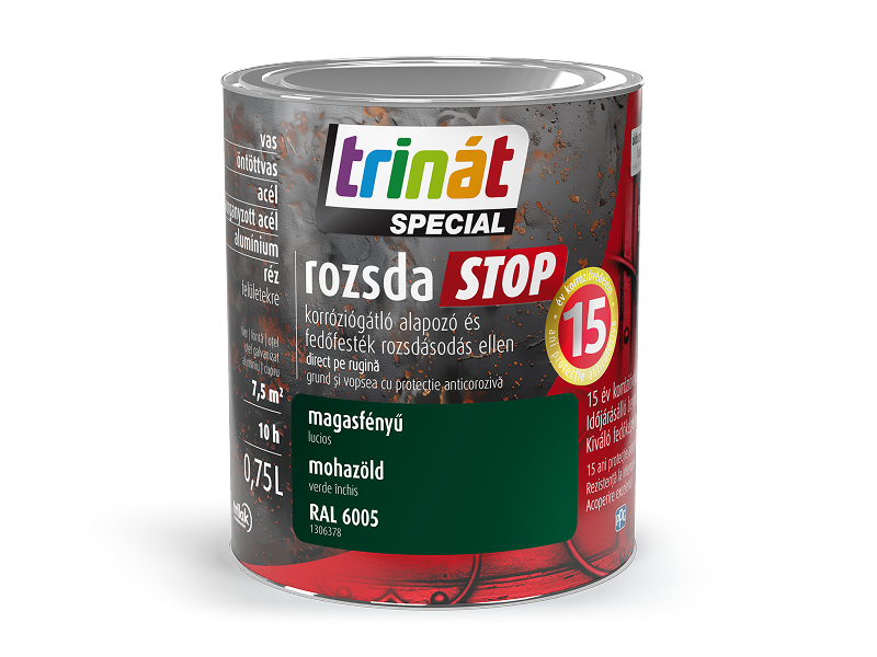 Trinát Special rozsdaSTOP magasfényű korróziógátló alapozó és fedőfesték