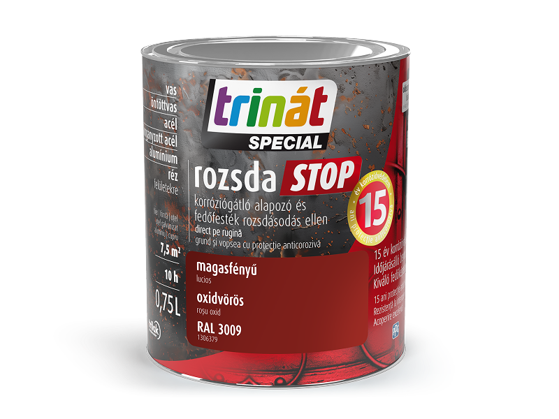 Trinát Special rozsdaSTOP magasfényű korróziógátló alapozó és fedőfesték