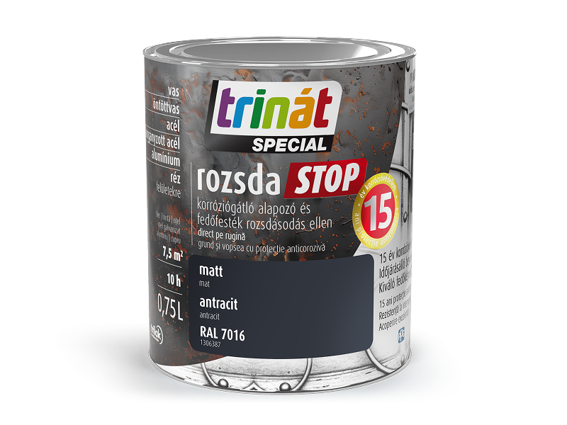 Trinát Special rozsdaSTOP matt korróziógátló alapozó és fedőfesték