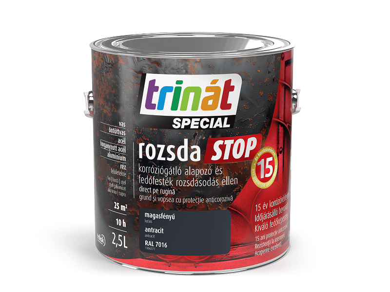 Trinát Special rozsdaSTOP magasfényű korróziógátló alapozó és fedőfesték