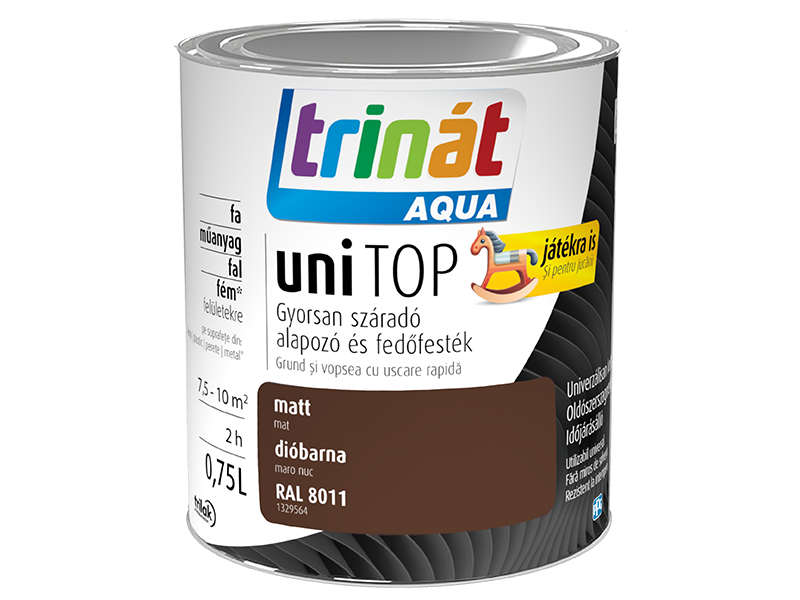 Trinát Aqua uniTOP matt gyorsan száradó alapozó és fedőfesték