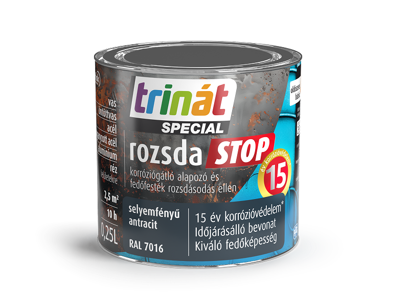 Trinát Special rozsdaSTOP selyemfényű korróziógátló alapozó és fedőfesték
