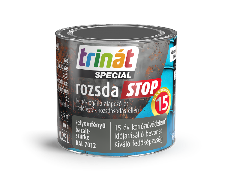 Trinát Special rozsdaSTOP selyemfényű korróziógátló alapozó és fedőfesték
