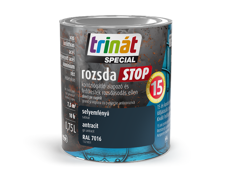 Trinát Special rozsdaSTOP selyemfényű korróziógátló alapozó és fedőfesték