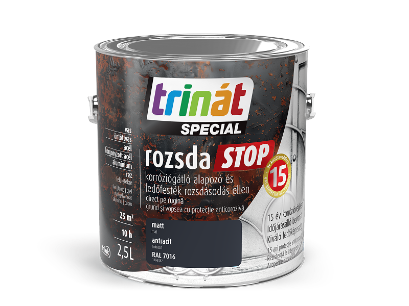 Trinát Special rozsdaSTOP matt korróziógátló alapozó és fedőfesték